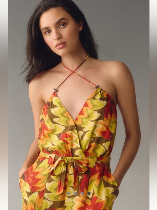 Farm Rio x Anthropologie Fruit Print Jumpsuit | XL | NWT - Picture 2 of 9